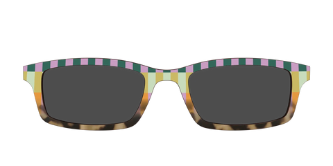 The Polarized Summer Stripes Tortoise Sun Top