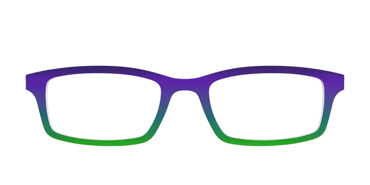 The Ultra Violet to Bright Green Gradient