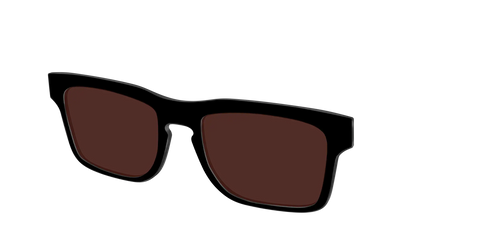 The Black with Brown Golf Lens