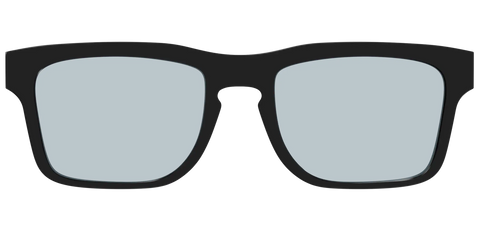 The Black With Slate Blue Lens