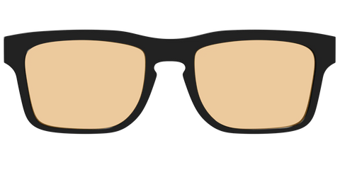 The Black With Umber Brown Lens