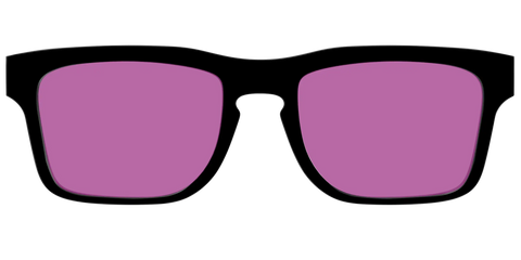 The Black with Violet Golf Lens
