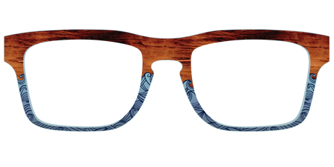 The Blue Wood Waves Crystal