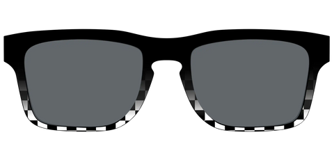 The Polarized Checkerboard Fade Sun Top