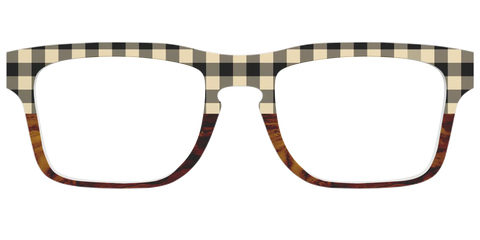 The Ivory Plaid Wood Split