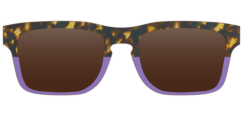 The Polarized Lavender Tortoise Split Sun Top