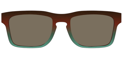 The Polarized Mahogany to Juniper Woodgrain Sun Top