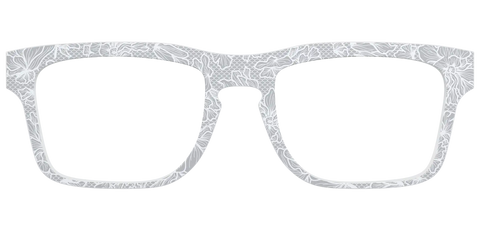 The Pale Gray Floral Lace