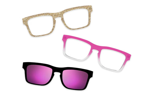 Pink Glitter Clear - Set