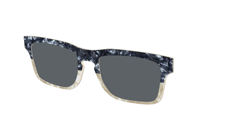 The Polarized Navy to Taupe Pearl Split Sun Top