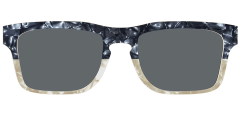 The Polarized Navy to Taupe Pearl Split Sun Top