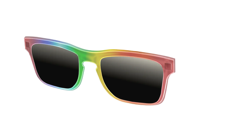 The Polarized Rainbow Gradient Sun Top