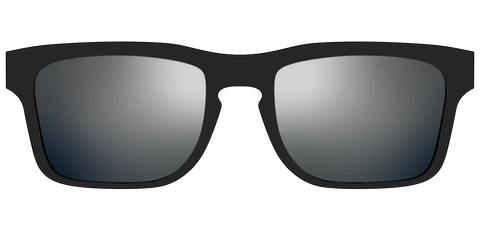 The Polarized Silver Reflective Sun Top