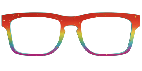 The Spectrum Gradient with Gold Flakes