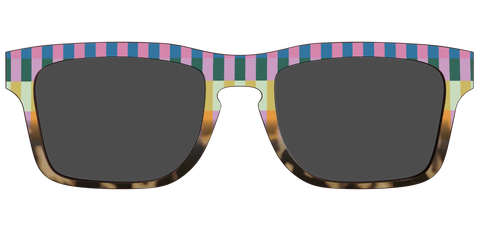 The Polarized Summer Stripes Tortoise Sun Top