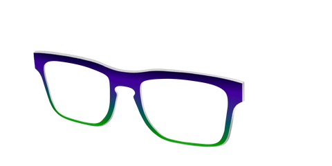 The Ultra Violet to Bright Green Gradient