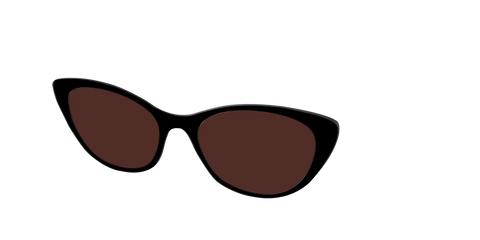 The Black with Brown Golf Lens