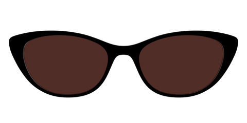 The Black with Brown Golf Lens