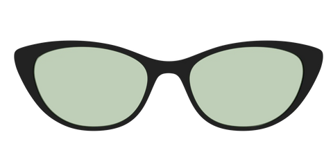 The Black With Sage Green Lens