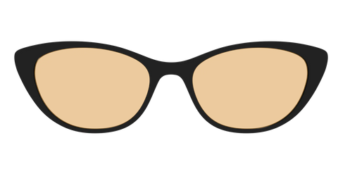 The Black With Umber Brown Lens