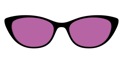 The Black with Violet Golf Lens