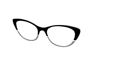 The Chic Stripes Crystal with Gold Foil