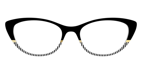 The Chic Stripes Crystal with Gold Foil