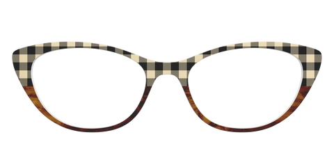 The Ivory Plaid Wood Split