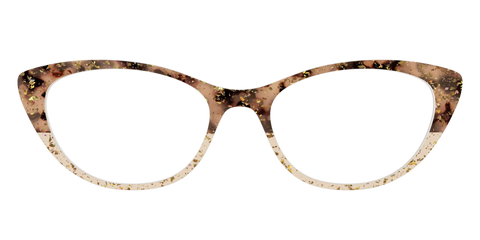 The Khaki Tortoise Crystal Split with Gold Flakes