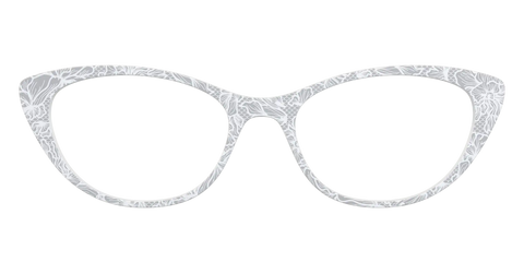 The Pale Gray Floral Lace