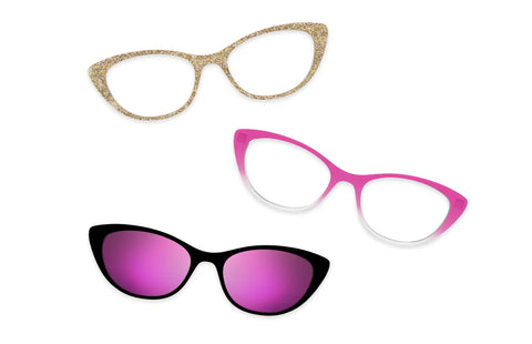 Pink Glitter Clear - Set