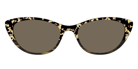 The Polarized Caramel Tortoise Horn Split Sun Top