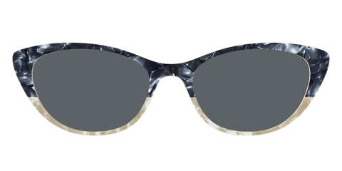 The Polarized Navy to Taupe Pearl Split Sun Top