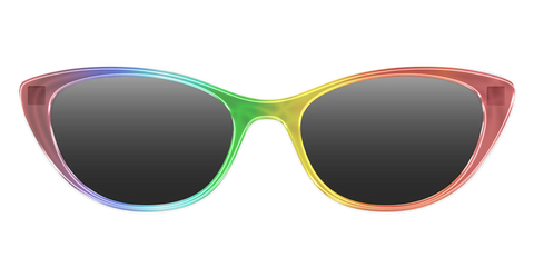 The Polarized Rainbow Gradient Sun Top