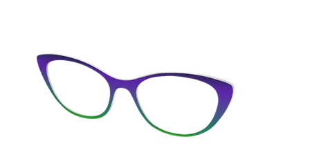 The Ultra Violet to Bright Green Gradient