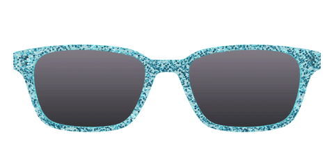The Polarized Aquamarine Sparkle Sun Top