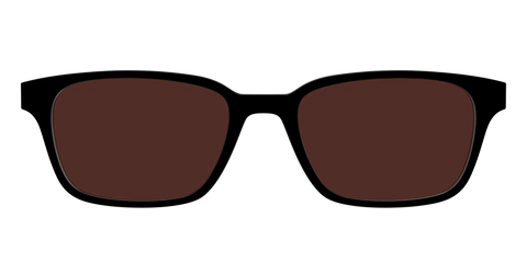 The Black with Brown Golf Lens