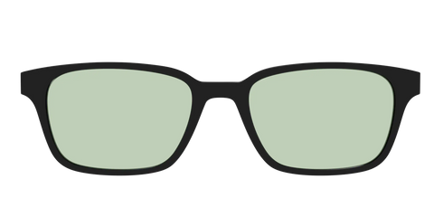 The Black With Sage Green Lens