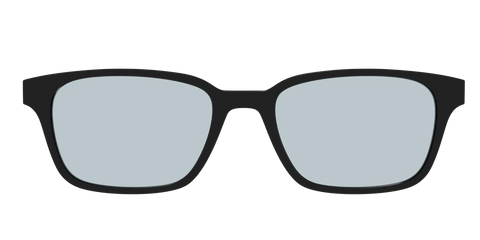 The Black With Slate Blue Lens
