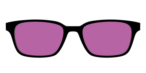 The Black with Violet Golf Lens