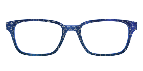 The Blue Shimmer with Silver Foil Anchors