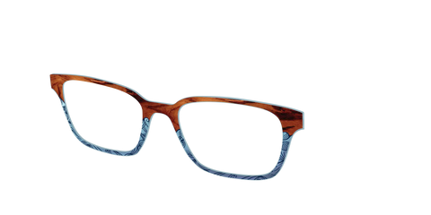 The Blue Wood Waves Crystal