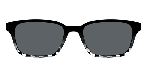The Polarized Checkerboard Fade Sun Top