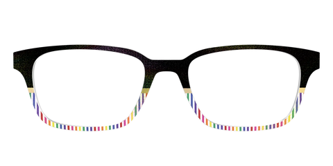 The Chic Pride Stripes Crystal with Gold Foil