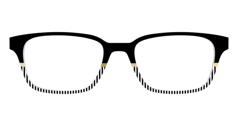 The Chic Stripes Crystal with Gold Foil