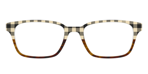 The Ivory Plaid Wood Split