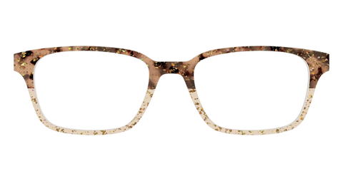 The Khaki Tortoise Crystal Split with Gold Flakes