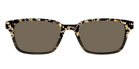 The Polarized Caramel Tortoise Horn Split Sun Top