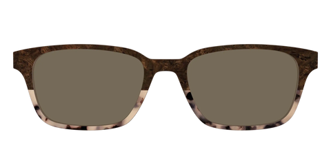 The Polarized Dark Oak Tortoise Split Sun Top