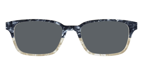 The Polarized Navy to Taupe Pearl Split Sun Top